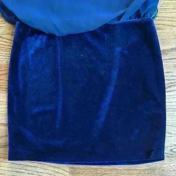 Cache navy blue cocktail dress - Picture 2 of 10